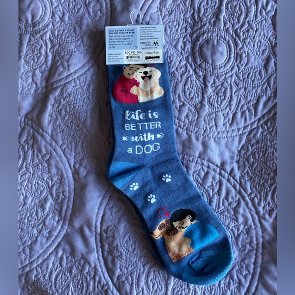 Life is Better with a Dog Socks - Picture 2 of 4